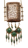Antique Yellow Gold Vesta Pendant Necklace
