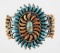 Sterling Inlay Turquoise Cuff Bracelet