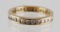 14K Gold and Diamond Eternity Wedding Band Ring