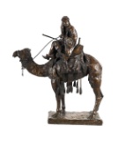 PEPLOE BROWN, Bronze, Bedouin on Camel