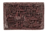 Chinese Carved Cinnabar Lacquer Box