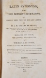 Book: LATIN SYNONYMS, Numesnil, 1809, Dromoland