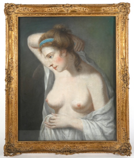 Angelica Kauffman Classical Female Nude Pastel