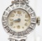 Womens Vintage ELGIN 14K Gold & Diamond Watch