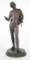 Antique Figural Metal Lamp Base Nude Man