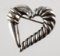 David Yurman Sterling & 14K Heart Brooch Pin