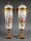 Pair SEVRES Porcelain, Gilt Ormolu Urns