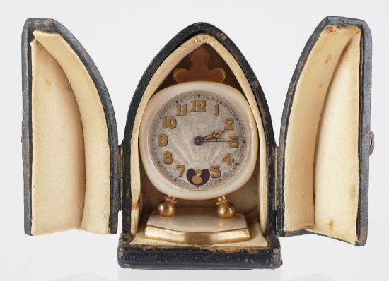 Antique French LANCEL Miniature Travel Clock
