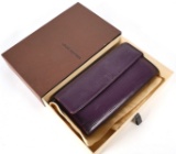 LOUIS VUITTON Epi Sarah Wallet Dark Purple