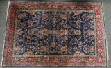 Antique Persian Blue Sarouk Oriental Rug