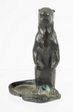 S. PUCHTA Bronze Otter Sculpture