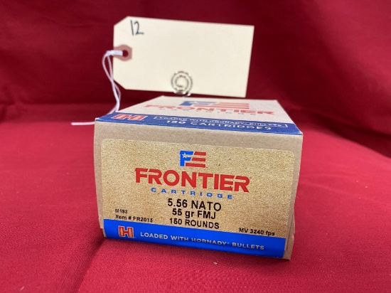 HORNADY FRONTIER, 150 ROUNDS OF 5.56 NATO