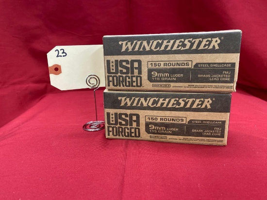 WINCHESTER 9MM, 150 ROUND PACK (X2)
