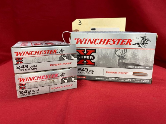 WINCHESTER 243 CAL, POWER POINT (X3)