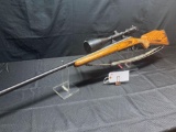 REMINGTON MODEL 700, 243 CAL, BULL BARREL WITH BAUSCH AND LOMB SCOPE. SN#