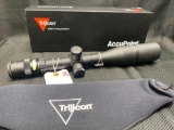TRIJICON ACCU POINT 5X20X50 MILL DOT WITH GREEN DOT 30 MM TUBE SCOPE, IN BOX