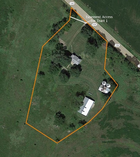 Tract 4 3.12 Acres m/l -4 Bedroom, 2 Bath, 1,692 square foot 1.5-story home -2 outbuildings, 72?x42?