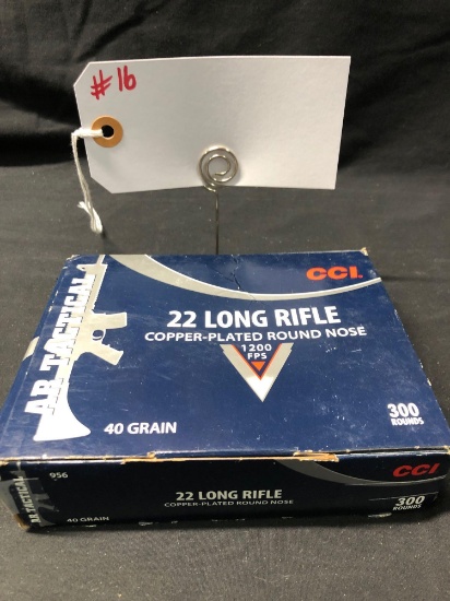 CCI AR TACTICAL 22 CAL 300 ROUNDS (X1)