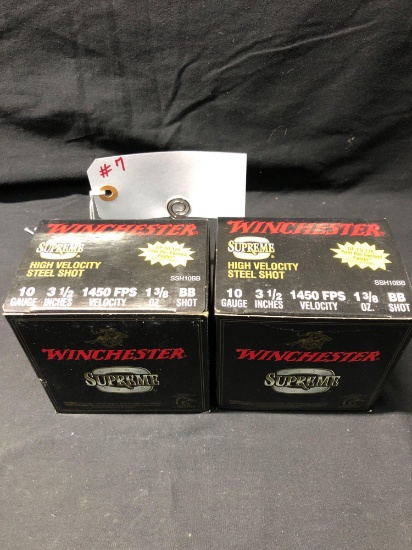 WINCHESTER SUPREME 10 GA, 3 1/2" BB SHOT, STEEL (X2)