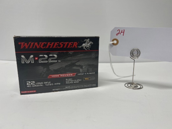 WINCHESTER M-22 22 CAL LONG RIFLE 1000 ROUND BOX (X1)