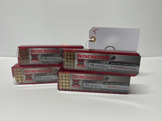 WINCHESTER 22 CAL LONG RIFLE 100 ROUND PACK (X4)