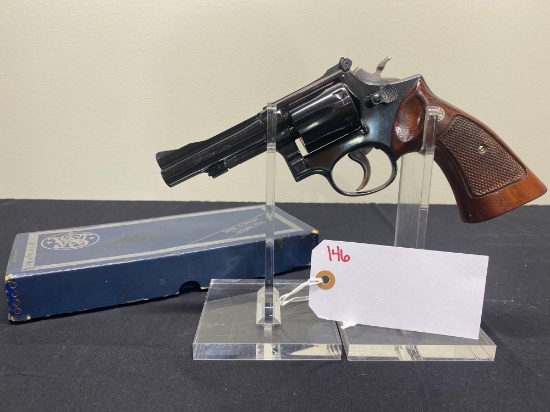 SMITH & WESSON MODEL 18-3 22 CAL 4 IN COMBAT MASTER PIECE IN BOX SN#K904318