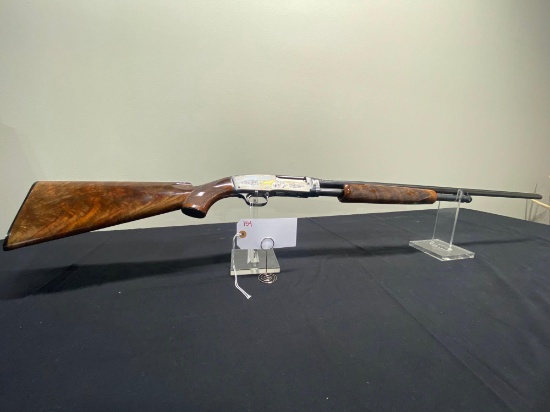 WINCHESTER MODEL 42 410 GA PIGEON GRADE SOLID RIB ENGRAVED WITH FOLD ENLAYS SN#66753