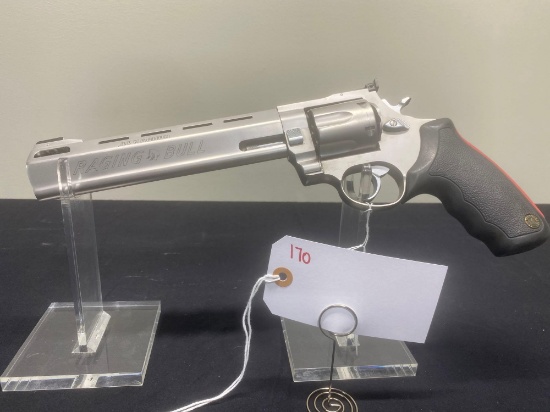 TAURUS RAGING BULL 44 MAG STAINLESS REVOLVER SN#XH208180