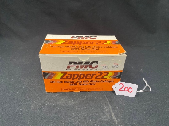 PMC ZAPPER 22 CAL HOLLOW POINT 500 ROUND BRICK (X1)