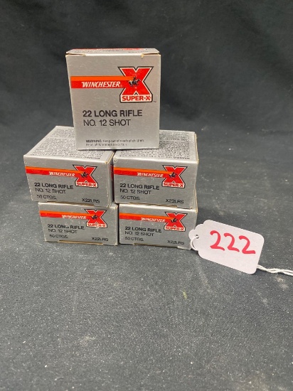 WINCHESTER 22 CAL NO 12 SHOT (X5)