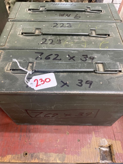 3 METAL AMMO CANS (X3)