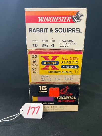 WINCHESTER AND FEDERAL 16 GA NO 6 SHOT (X3)
