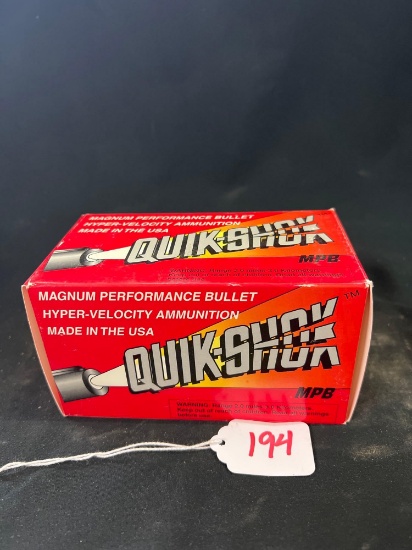 QUIK-SHOK 22 CAL LONG RIFLE HOLLOW POINT 500 ROUND BRICK (X1)