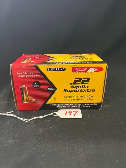 AGUILA 22 CAL SHORT 500 ROUND BRICK (X1)