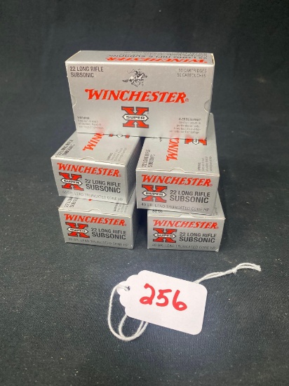 WINCHESTER 22 CAL LONG RIFLE SUB SONIC (X5)
