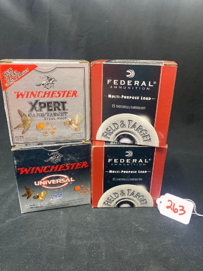 FEDERAL AND WINCHESTER 20 GA NO 7 1/2 SHOT (X4)