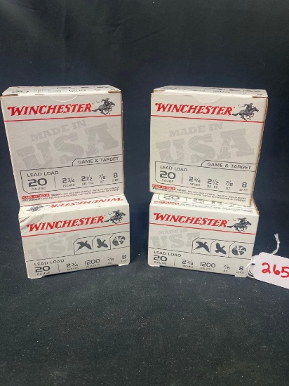 WINCHESTER 20 GA NO 8 SHOT (X4)