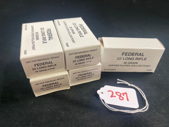 FEDERAL 22 CAL HOLLOW POINT PROMOTIONAL SHELLS (X5)