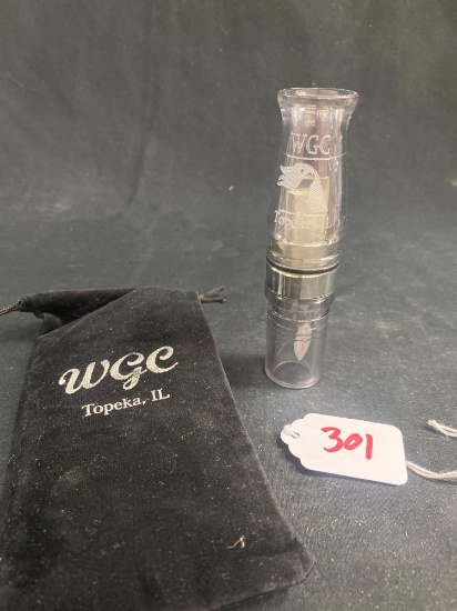 JIM WARD TOPEKA IL ACRYLIC GOOSE CALL