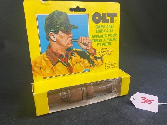 P.S. OLT MARK V SINGLE REED DUCK CALL NIB