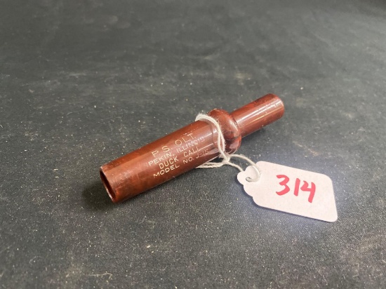 P.S. OLT MODEL J-15 JR DUCK CALL MARBELED