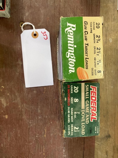 FEDERAL AND REMINGTON 20 GA NO 8 SHOT (X2)