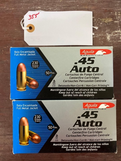 AGUILA 45 ACP (X2)