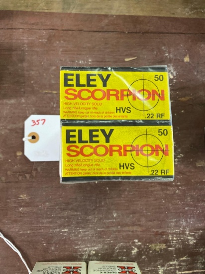ELEY SCORPION HVS 22 CAL LONG RIFLE 500 ROUND BRICK (X1)