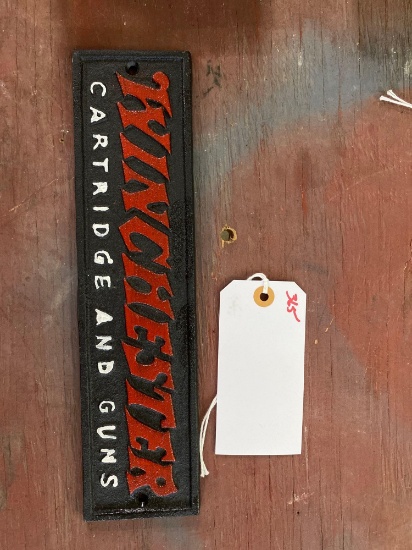 WINCHESTER CAST IRON SIGN