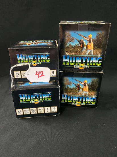 NOBLE 28 GA NO 6 SHOT HIGH BRASS (X4)