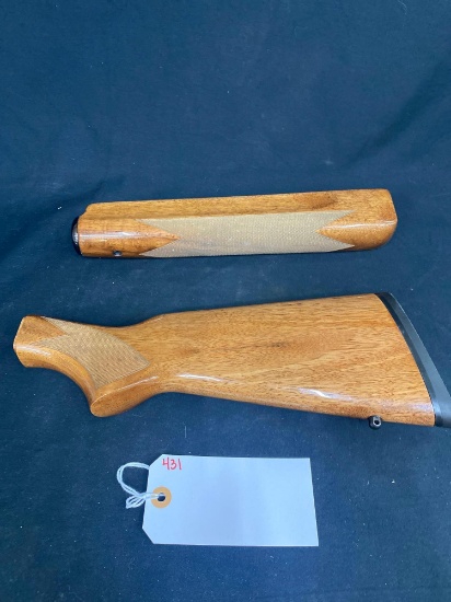 STOCK AND FOREARM FOR A BROWNING B80 12 GA