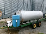 Tandem Axle Trailer, Fuel Tank & Pump