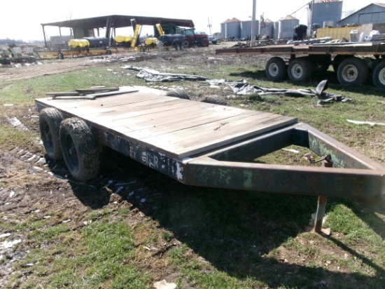 2 Axle Apx 14' Flat Floor Trailer