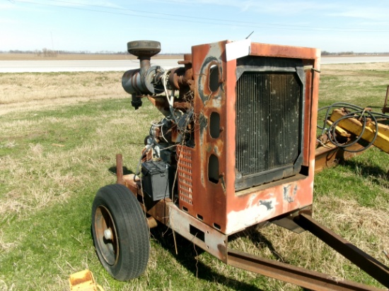 Cummins 4 cyl Power Unit & Trailer, salvage